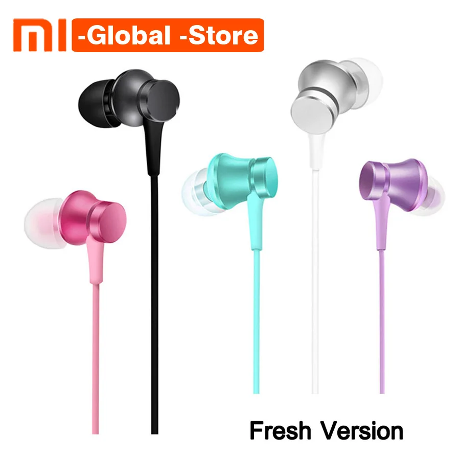 

In Stock Original Mi Xiaomi Piston 3 Fresh Youth Version 3.5mm Earphone In-Ear Colorful Earphone With Mic Earphones