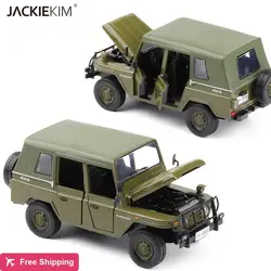 Новый 1/28 масштаб Пекин 2020 JEEP внедорожник Прокат игрушки литья под давлением Металл отступить звук свет автомобиль модели игрушка для