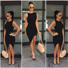 2016 Süper sıcak Seksi Hanım Yaz Rahat Kolsuz Akşam Parti Kısa Mini Elbise Moda Vestidos