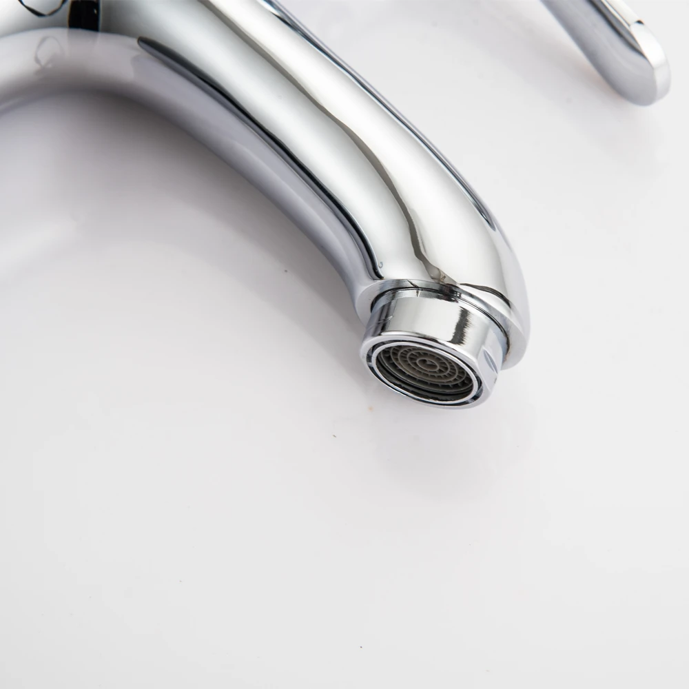 Deck Mount Chrome Bathroom Basin Faucet Shower Bath Faucets Vanity Vessel Sinks Mixer Tap Cold And Hot Water Tap Torneira Mci14