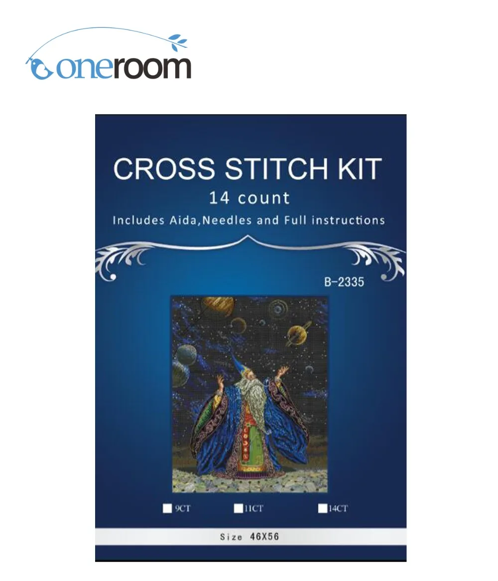Top Quality Beautiful Lovely Counted Cross Stitch Kit Planetarius Scarlet Wizard Magician Magic | Дом и сад