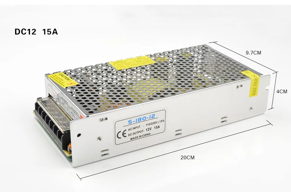 1.25A 2A 3.2A 5A 8.5A 10A 12.5A 15A 20A 30A переключатель Питание адаптер AC100V-240V для DC12V для Светодиодные ленты освещения трансформатор