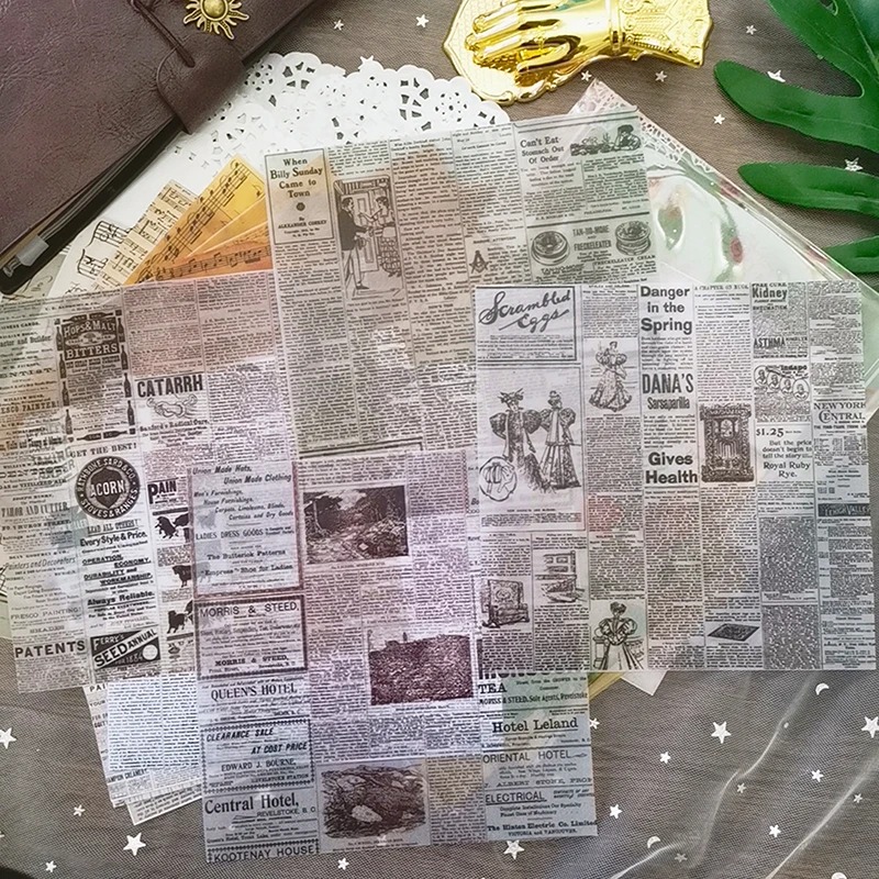Старая карта цветок буквы музыка страница справочный материал бумага мусорный Журнал Планировщик для скрапбукинга старинные декоративные поделки Сделай Сам бумага