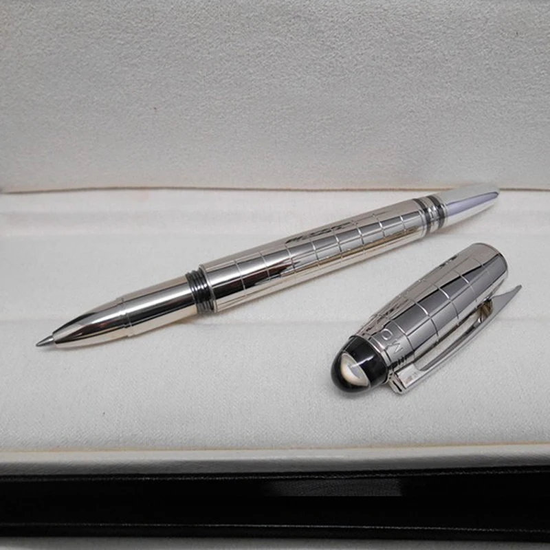

Silver Color Resin Crystal Head Gel Pen without Pen Box Birthday Gift Business Writing Gel Pen