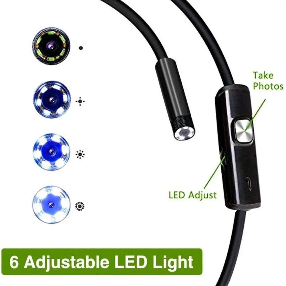 2 м/5 м кабель 5,5 мм 8 мм солнцезащитные очки андроид эндоскоп камера промышленные Borescopes USB Type C Мини эндоскоп водостойкий