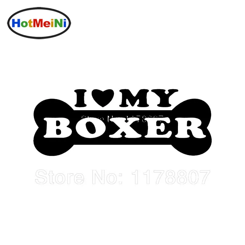 HotMeiNi 8*3 &quotоптовая продажа я люблю своего боксера стикер для автомобиля семейный