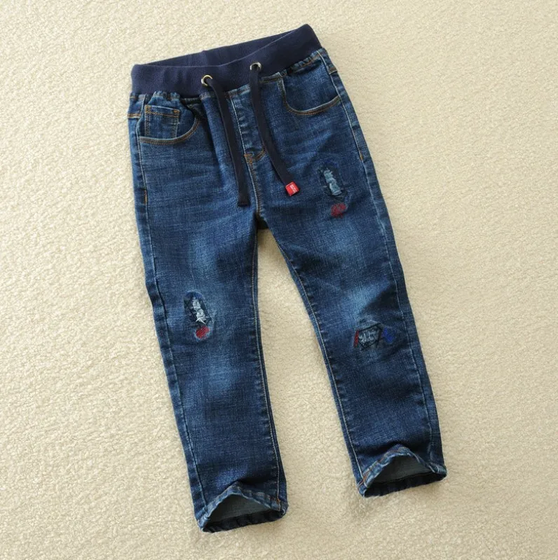 

2019 spring and autumn new children's clothing boys jeans trousers stretch children small children's pants