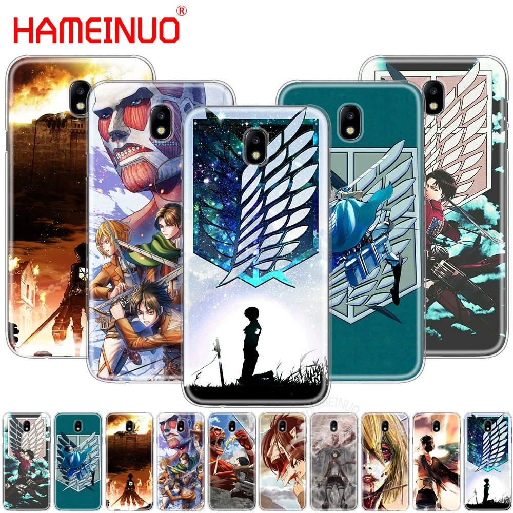 

HAMEINUO Anime Japanese attack on Titan cover phone case for Samsung Galaxy J3 J5 J7 2017 J527 J727 J327 J330 J530 J730 PRO