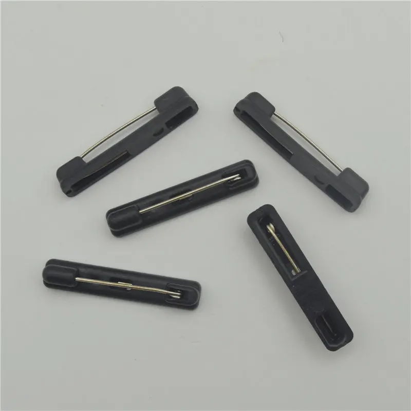 100 шт черные пластиковые булавки, основа для изготовления ювелирных изделий DIY, доступны три размера