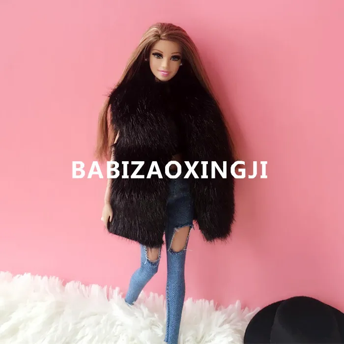 1/6 bjd blyth кукольная одежда Pullip аксессуары модный жилет из искусственного меха для blyth кукольная одежда 30 см Кукольный Аксессуар для Барби