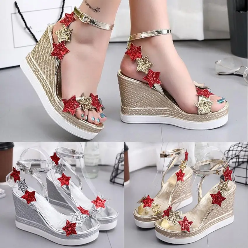 YOUYEDIAN big size women shoe  woman Sandals  Fish Mouth 