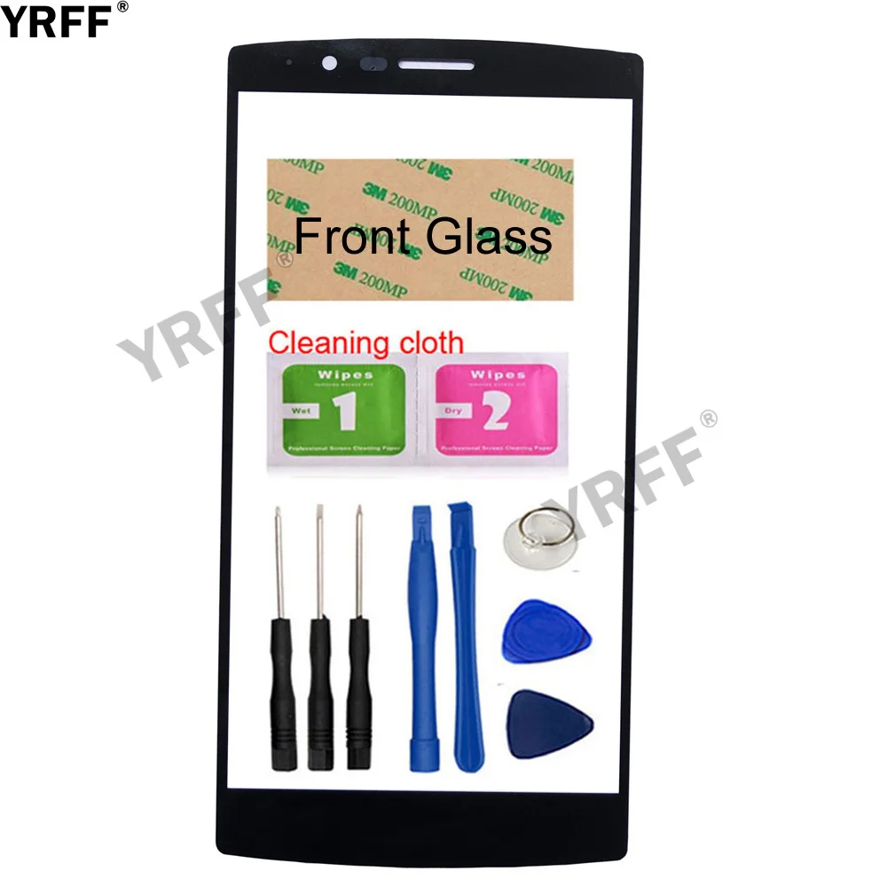 

YRFF (No Mobile Touch Screen) Outer Glass For LG G4 H815 H812 H811 H810 VS986 US991 LS991 Front Panel Glass