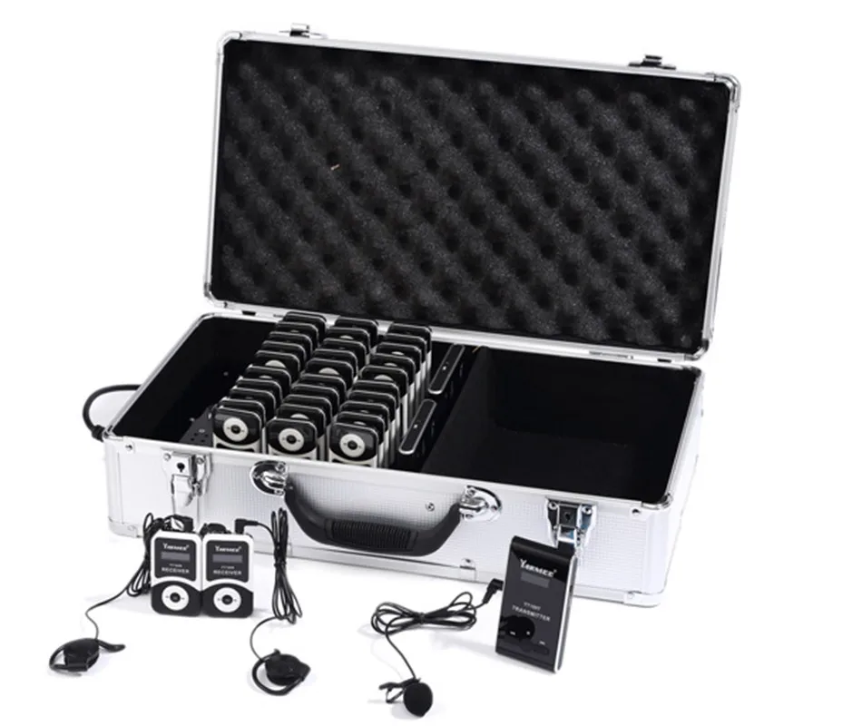 

Audio Guide System 30 Receivers include Earphones Whisper Radio Equipment/ Translation Equipment for Conference, Event, Training