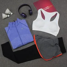 

Autumn New Yoga Set Women Gym Clothing Fitness Running Sportswear for Women Sports Bra+Sport Leggings+Top 3 Piece Suits Clothes