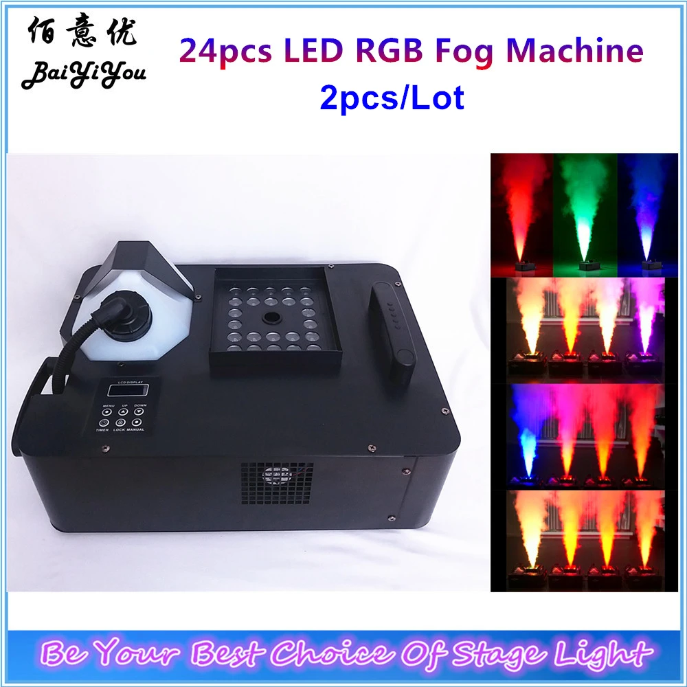 

Stage Effect Geyser RGB LED Up Spray Vertical DMX Fog Smoke Machine With LED Fire/Flame DJ Light Effect And Colored Smoke