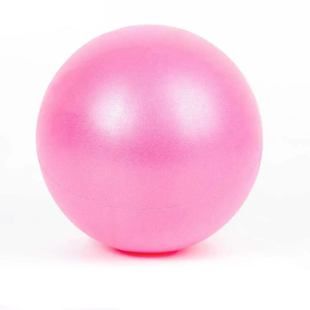 Yoga explosion-proof PVC wheat ball small pilates yoga ball fitness ball straw square dance ball - Color: Pink