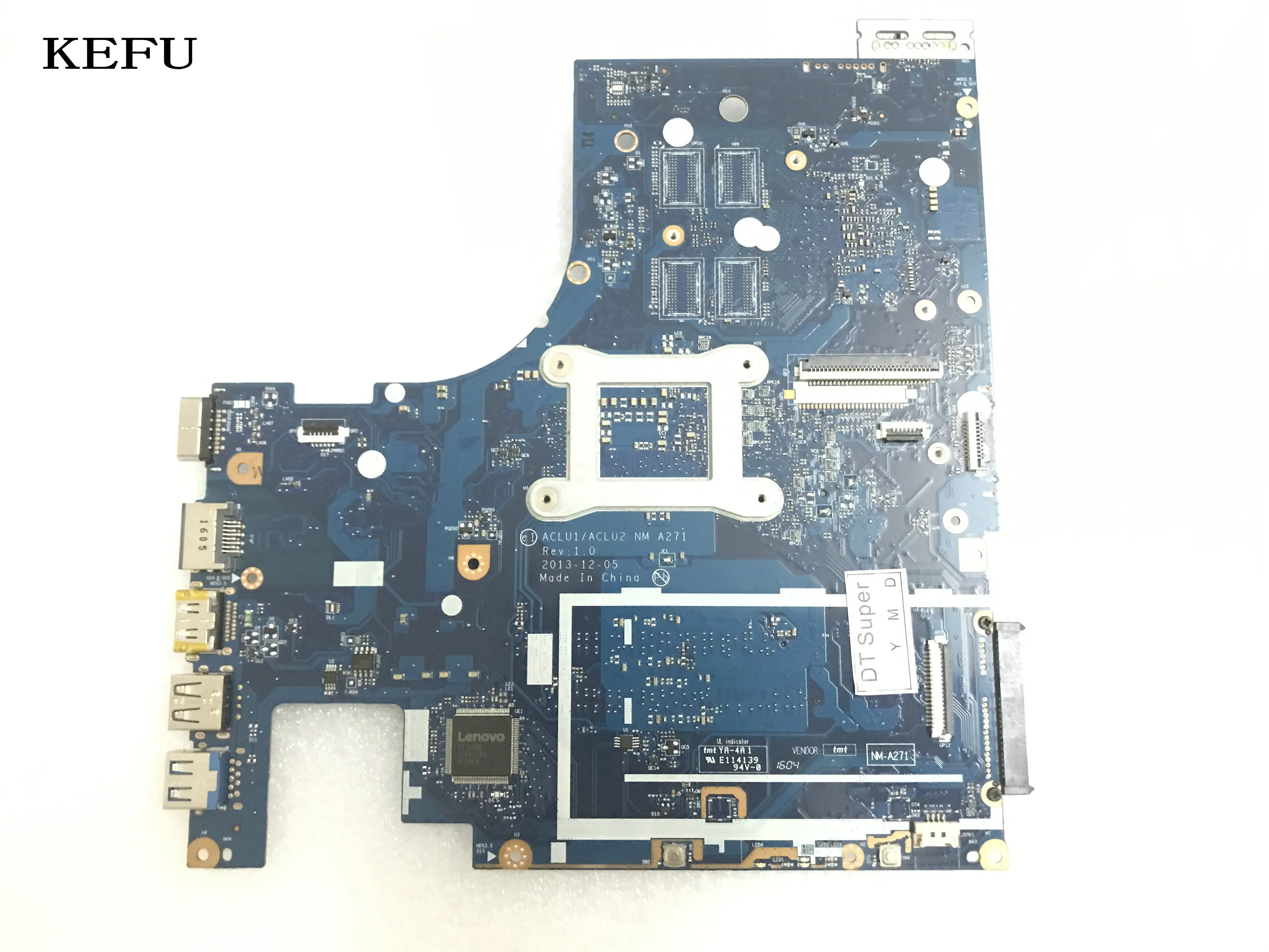 KEFU سوبر 100% جديد ACLU1/ACLU2 NM-A271 اللوحة المحمول لينوفو Z50-70/G50-70 الكمبيوتر الدفتري I3 CPU مقارنة قبل النظام