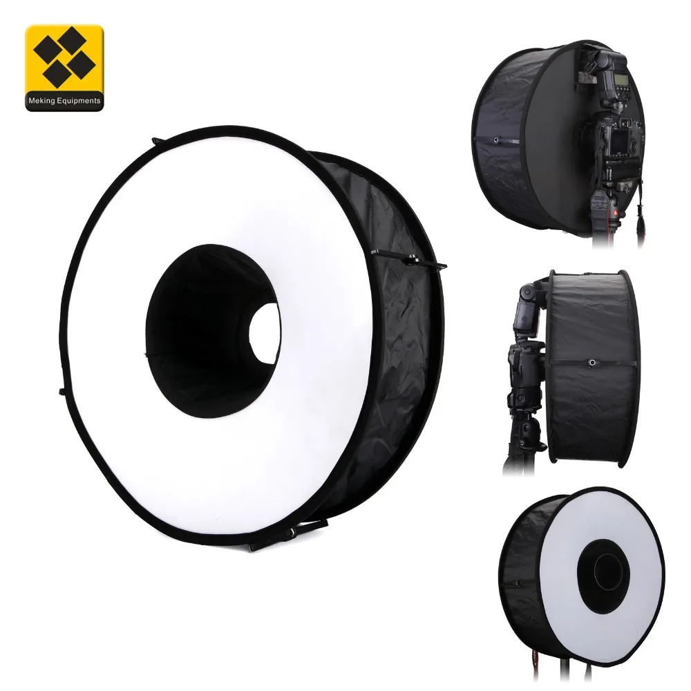 Софтбокс Meking Ring для кольцевой софтбокс Speedlight 45 см складной Difusor Macro Shoot Canon Nikon Yongnuo