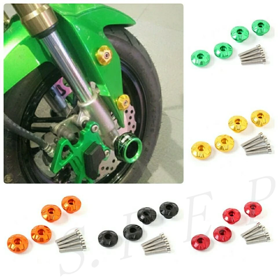 

Universal CNC Front Fender Frame Slider Screw Fork Protector For Kawasaki Ninja250 Ninja300 Z125 Z300 Z650 Z900 Z800 Z1000 ZX10R