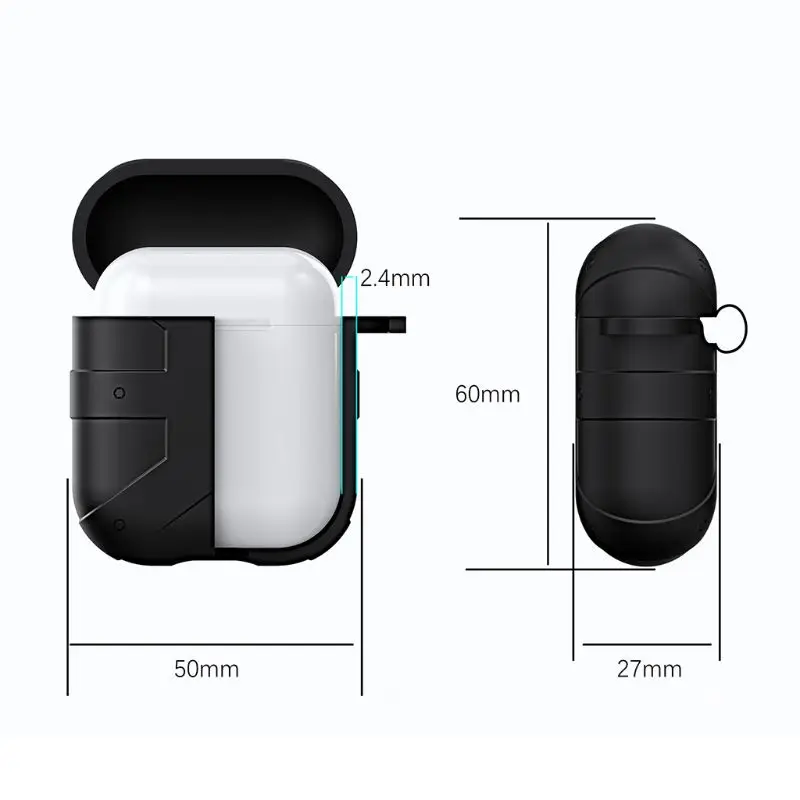 

Fashion Soft Silicone Protective Cover Shockproof Case Skin for Airpods 1/2 Charging Box