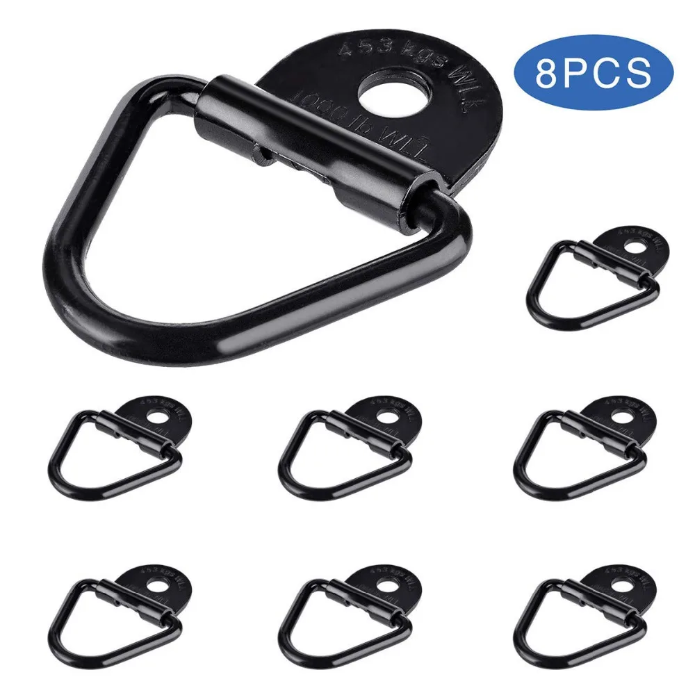 

2" Steel V-Ring Bolton Trailer Cargo Tie-Down Anchor replaces D-Ring Plastic Flush Mount Pan Fitting for Trailer Truck Warehouse