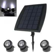 IP68 Белый светодиодный открытый Солнечный настенный светильник PIR датчик движения Солнечная лампа водонепроницаемый инфракрасный датчик садовый светильник