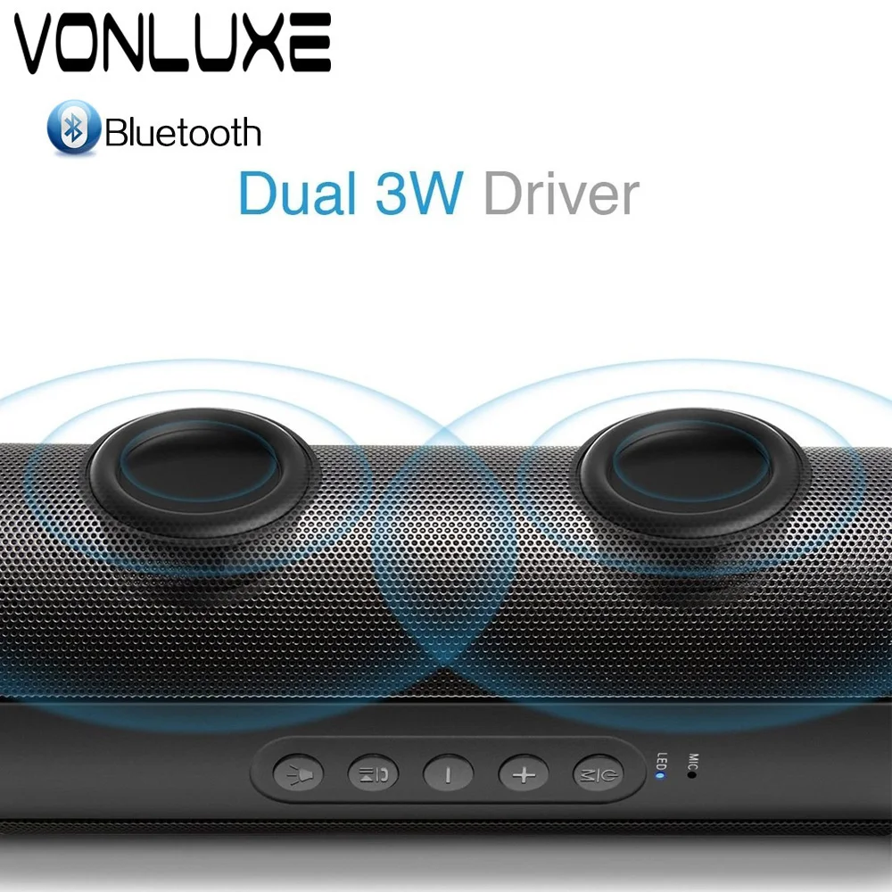Waterproof Bluetooth Receiver Vibrating Speaker 2000mah Sport Caixa de som port til bluetooth Column for Xiaomi Portable Speaker (8)