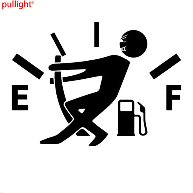 12 7cm 9 2cm car stickers and decals high gas consumption decal fuel