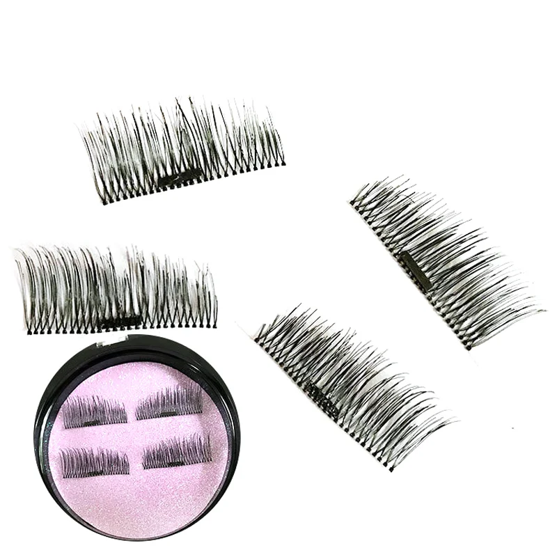 

YOKPN New Invisible Magnet False Eyelashes Thick Cross Messy Natural Long Eye Lashes Fashion Makeup Tools Magnet Fake Eyelashes