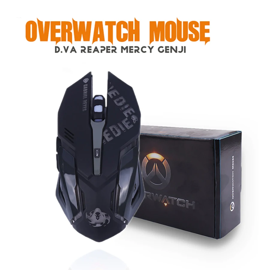 Профессиональная игровая USB мышь D. va Mercy 6D 2400 точек/дюйм регулируемая Проводная