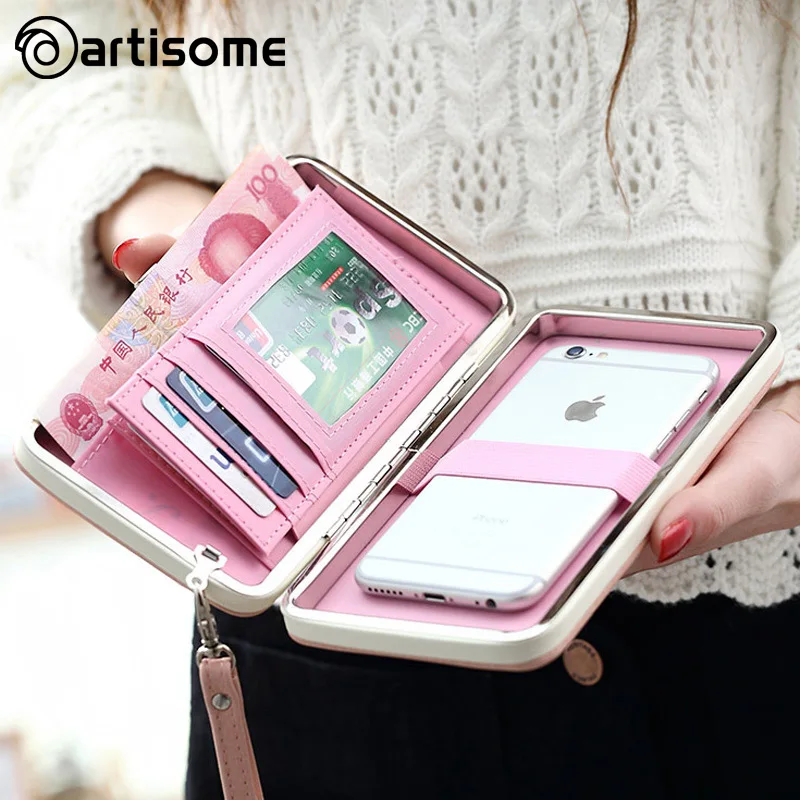 bilder für ARTISOME Lederne Mappen-kasten Für iPhone 7 6 Plus 5 S Telefon Tasche Frauen Geldbörse Kartenhalter Universal Für Samsung S8 fall bilder für ARTISOME Lederne Mappen-kasten Für iPhone 7 6 Plus 5 S Telefon Tasche Frauen Geldbörse Kartenhalter Universal Für Samsung S8 fall