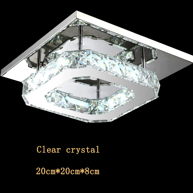 Роскошная хрустальная люстра, освещение для гостиной, спальни, аксессуары, лампа, ресторанное украшение, Современная Потолочная люстра - Цвет корпуса: Clear crystal