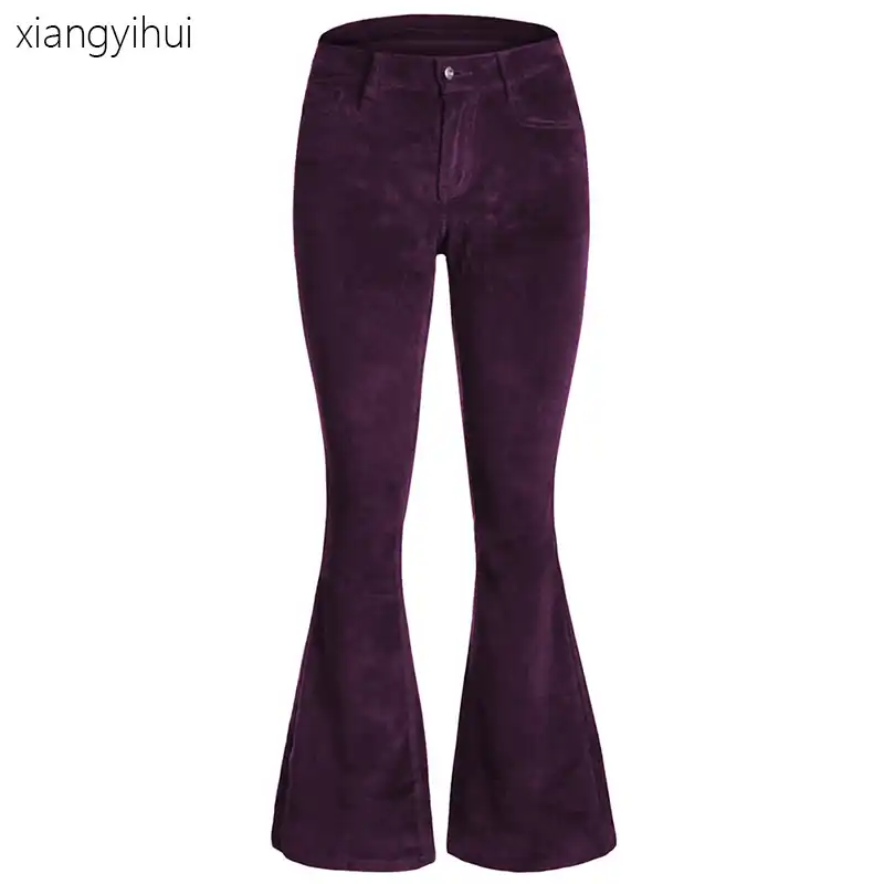 purple flare jeans