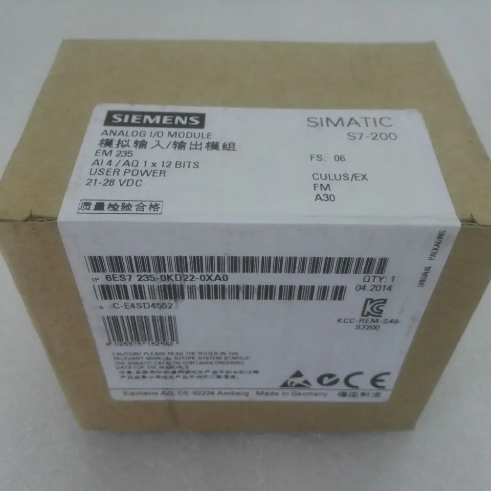 Brand New 6ES7235-0KD22-0XA0 6ES7 235-0KD22-0XA0  With Free DHL / EMS