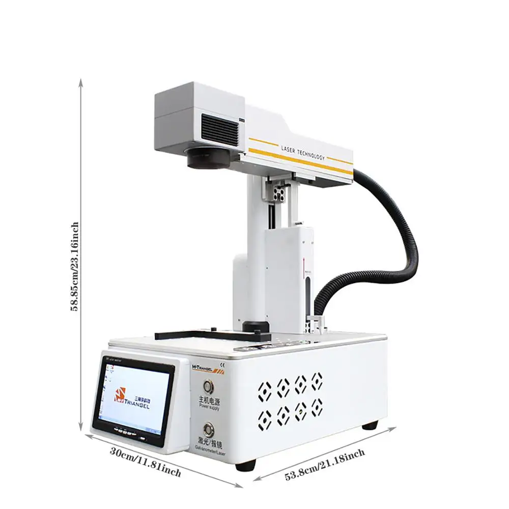  M-Triangel Fiber Laser Cutting Machine for iPhone XS XSMAX X 8P 8 Back Glass Remover LCD Frame Repa