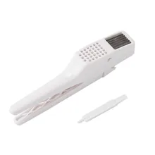 

2 in 1 Multifunction Kitchen Cooking Tools Stainless Steel Color Garlic Press