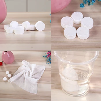 

10PCS/20PCS Compressed Towel / Magic Wipe Disposable Towel Soft Cotton Expandable Just Add Water Travel Face Hand Towel