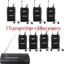 Takstar WPM-200/wpm200 UHF Беспроводная система мониторинга в ухо стерео Беспроводная гарнитура сценические мониторы 1 передатчик+ 8 приемников