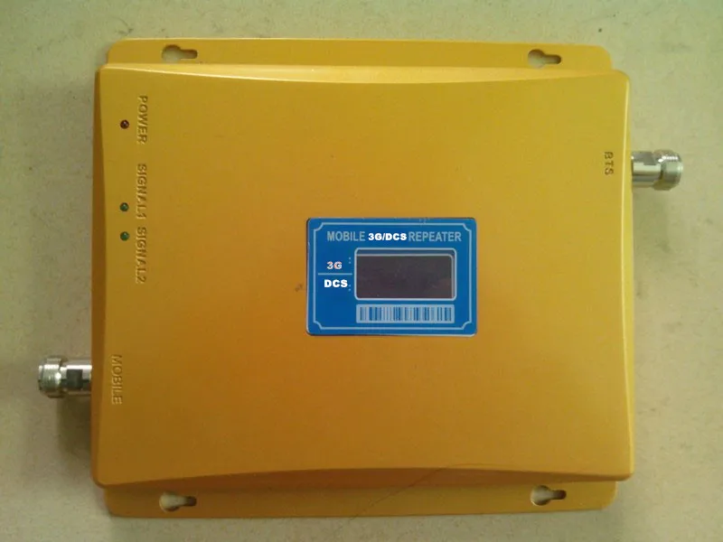 

LCD Display 65dB 3G + 4G Amplifier DCS 1800mhz 3G WCDMA 2100mhz Dual Band Cellular Signal Booster 4G LTE 1800mhz Repeater
