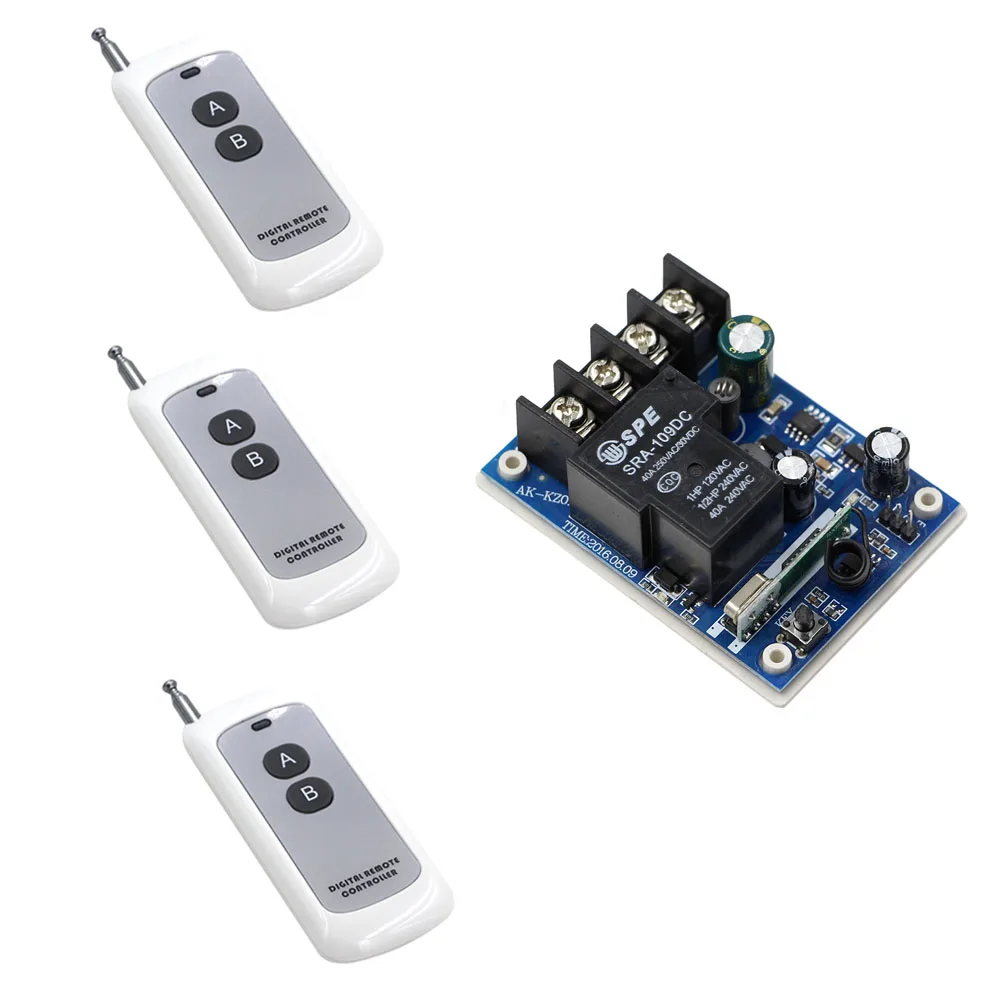 DC 12V 24V 36V 48V 1CH Wireless Remote Control Light Switch Receivers