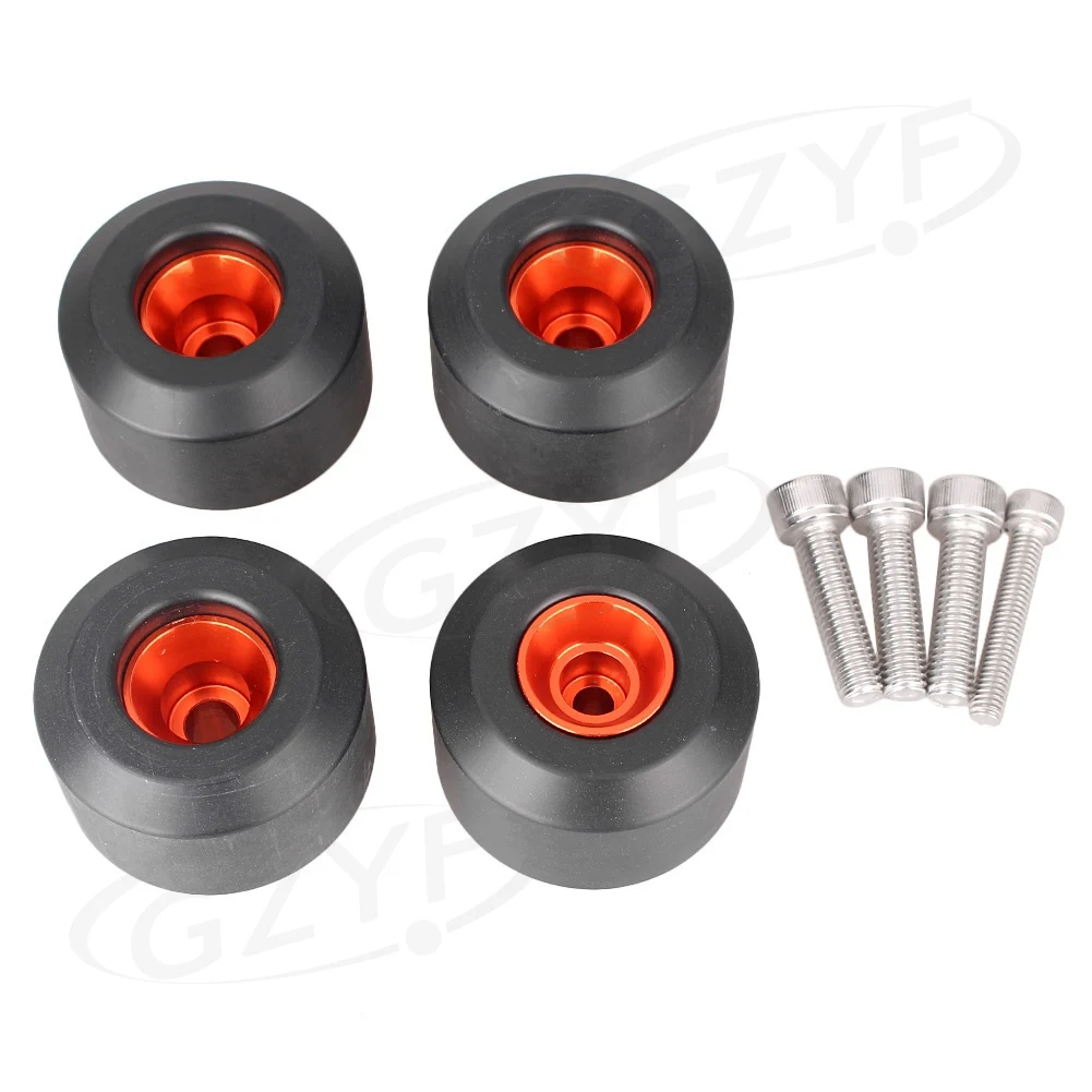 Для KTM 125 200 390 Duke 2011-& RC 125 200 390- Передняя Задняя вилка рамка колеса слайдер протектор Набор мотоцикл части