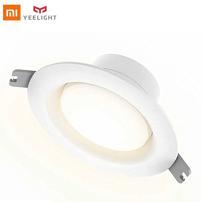 Yeelight xiaomi светодиодный светильник 5 Вт белый круглый 10 см потолочный встраиваемый
