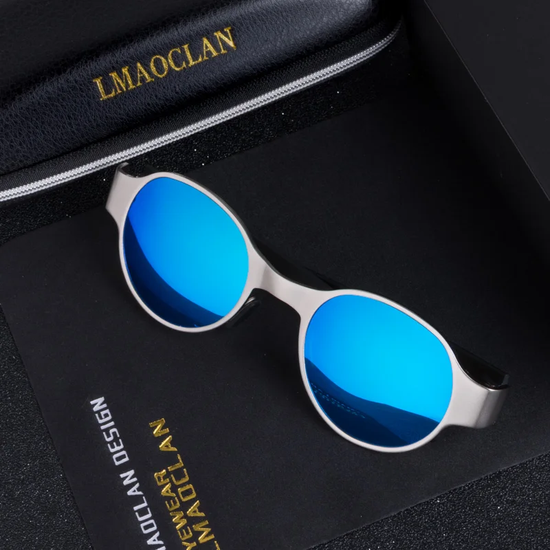 

2018 Retro Round Steampunk Polarized Sunglasses Men Vintage Eyewear Accessories Women Sun Glasses Oculos