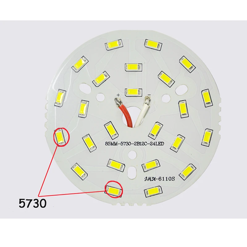 5 шт./лот 3 Вт 7 9 12 18 24 5730 яркость SMD световая Панель Светодиодная лампа панель для
