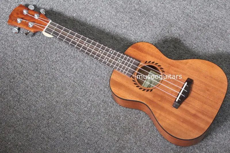 

24" Concert Ukulele Guitar Mini Acoustic Uke Handcraft Solid Mahogany Wood