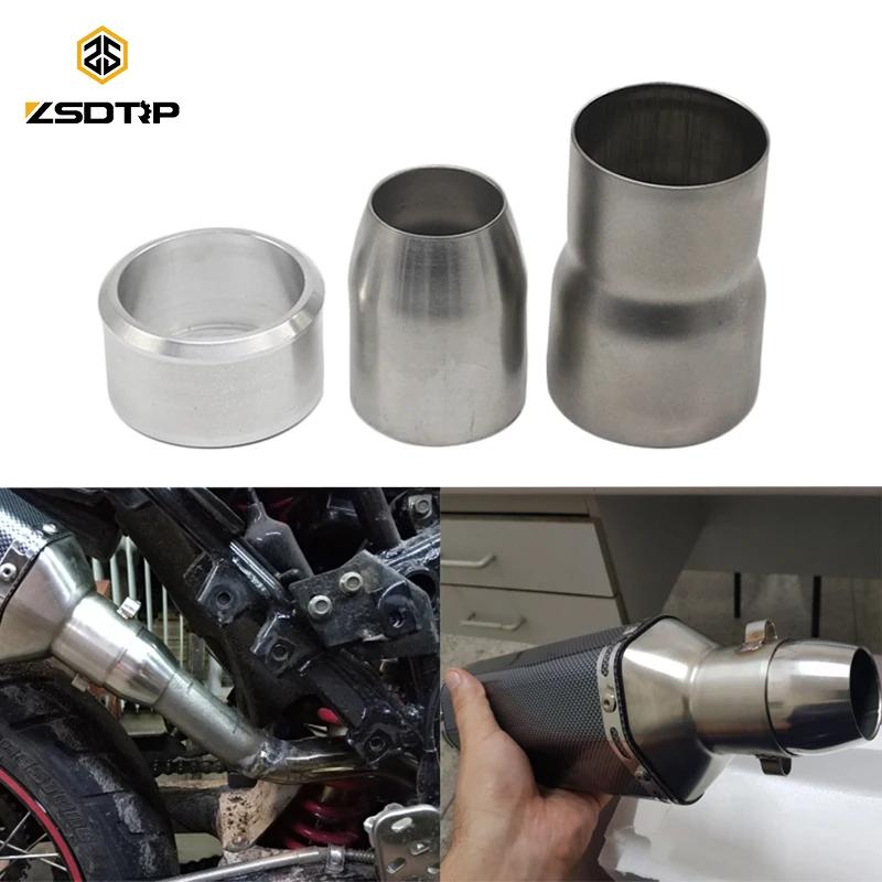 ZSDTRP Motorcycle Accessory 60 51mm 51 38mm Motocross Exhaust Adapter