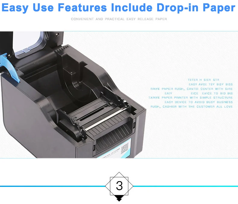 Xprinter принтер штрих-кодов этикеток термопринтер штрих-код принтер 20 мм-80 мм XP-365B/XP-370B