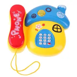 Гриб пластиковая игрушка телефон для раннего обучения детей подарок с музыкальным светом