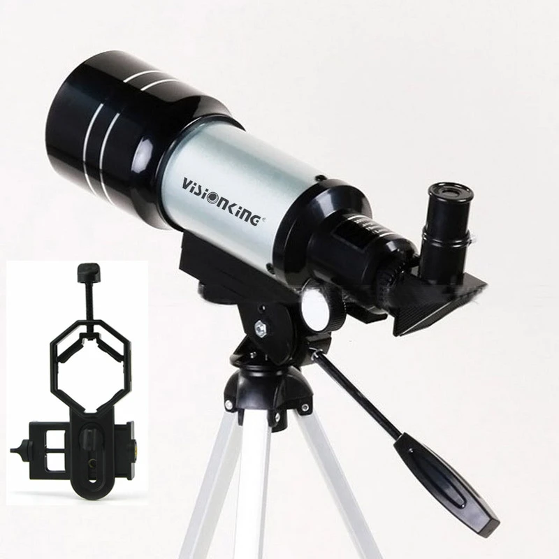 Vsionking telescopio astronómico 70300X 70/300mm, 150X, Monocular astronómico para principiantes con adaptador de cámara de teléfono| Telescopios binoculares| - AliExpress