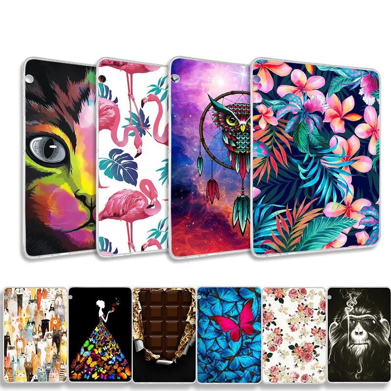

Akabeila DIY Patterned Tablets Case For Huawei MediaPad T5 AGS2-W09/L09/L03/W19 10.1 inch Silicon Soft TPU Case